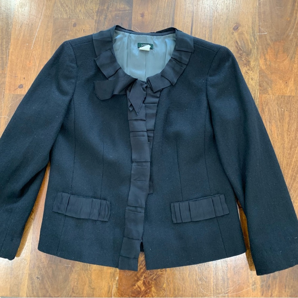 J. crew black wool blazer 6